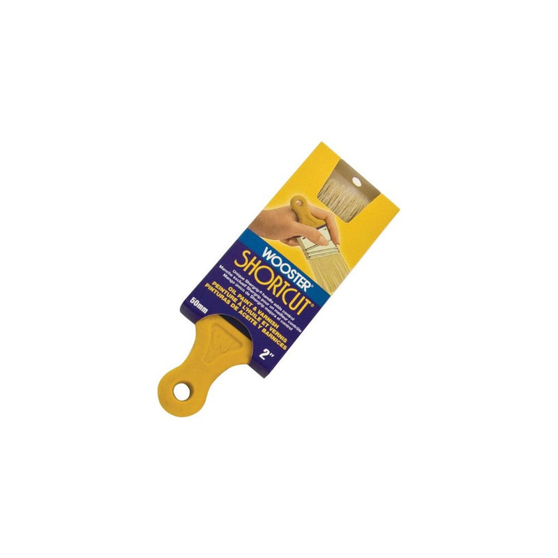 Wooster Brush Z3215-2 Shortcut White Bristle Angle Sash Paintbrush, 2-Inch