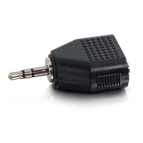 C2G/Cables to Go 40641 3.5mm Stereo Male to Dual 3.5mm Stereo Female Adapter, TAA Compliant