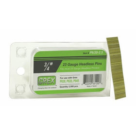 GREX P6/20-2.5 23 Gauge 3/4-Inch Length Headless Pins (2,500 per box)