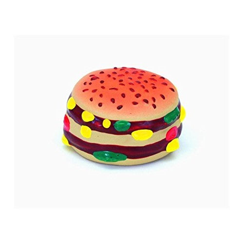 Coastal Pet Rascals Latex Hamburger Dog Toy 2.5-Inch (1-Unit)