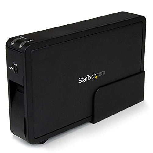 StarTech.com 3.5in Black eSATA USB Trayless SATA External Hard Drive Enclosure