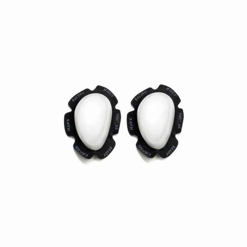 Chicken Hawk Racing Knee Sliders - Hard - White KS09-WHT