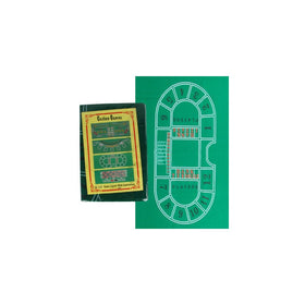 Trademark Baccarat Felt Layout, 36 x 72-Inch, Green