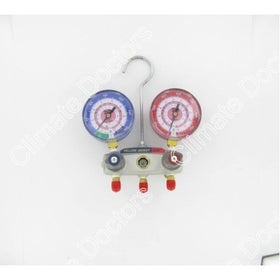 Yellow Jacket 49862 R410a Manifold with Red & Blue Gauge