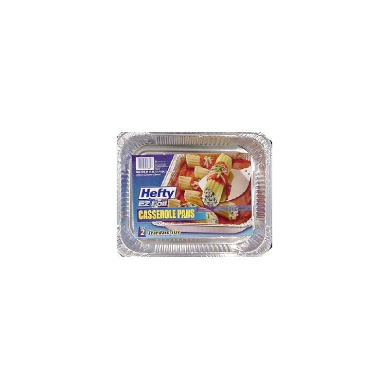 91894 Hefty EZ Foil Casserole Pan 11.75"x9.25"x1.5" 12-2PKS/CS