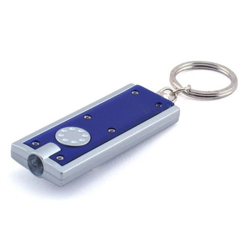 The Classics Thin LED Flashlight on Keychain, Assorted Colors (TPG-27501)