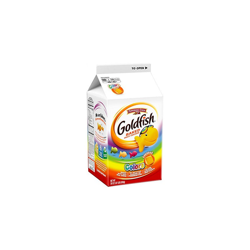 Pepperidge Farm Goldfish, Colors, 30-ounce carton
