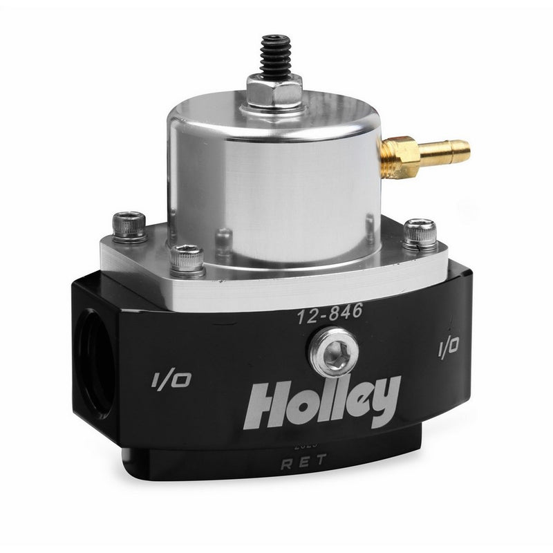 Holley 12-846 8AN Inlet / Outlet 6AN Return 40-70 PSI Billet Fuel Pressure Regulator