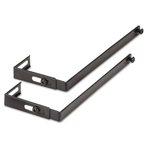 UNIVERSAL OFFICE PRODUCTS 8173 Adjustable Cubicle Hangers, Black, Set of Two