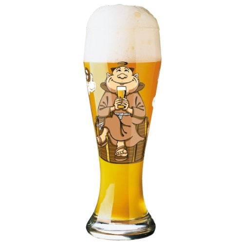 Ritzenhoff Wheat Beer Glass with Coaster by Designer Kathrin Stockebrand