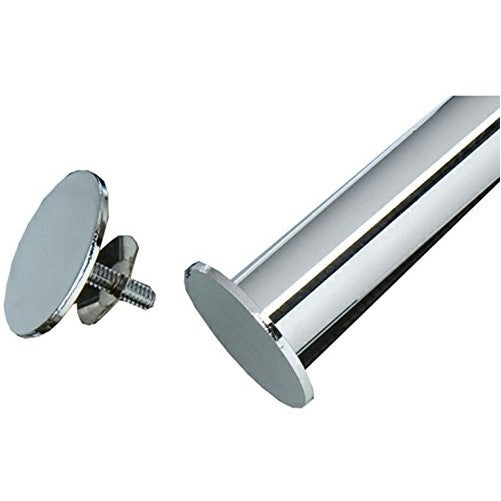 Organized Living freedomRail Clothes Rod Stops, Set of 2 - Chrome