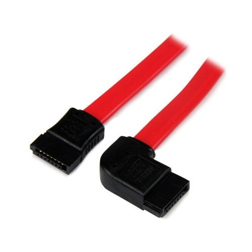 StarTech.com 18-Inch SATA to Left Side Angle Serial ATA Cable (SATA18LSA1)