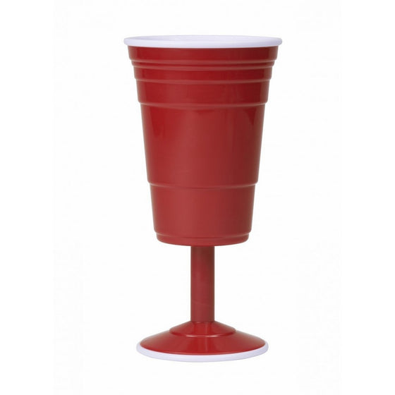 Red Cup Living Reusable Wine Cup, 14-Ounce, Red