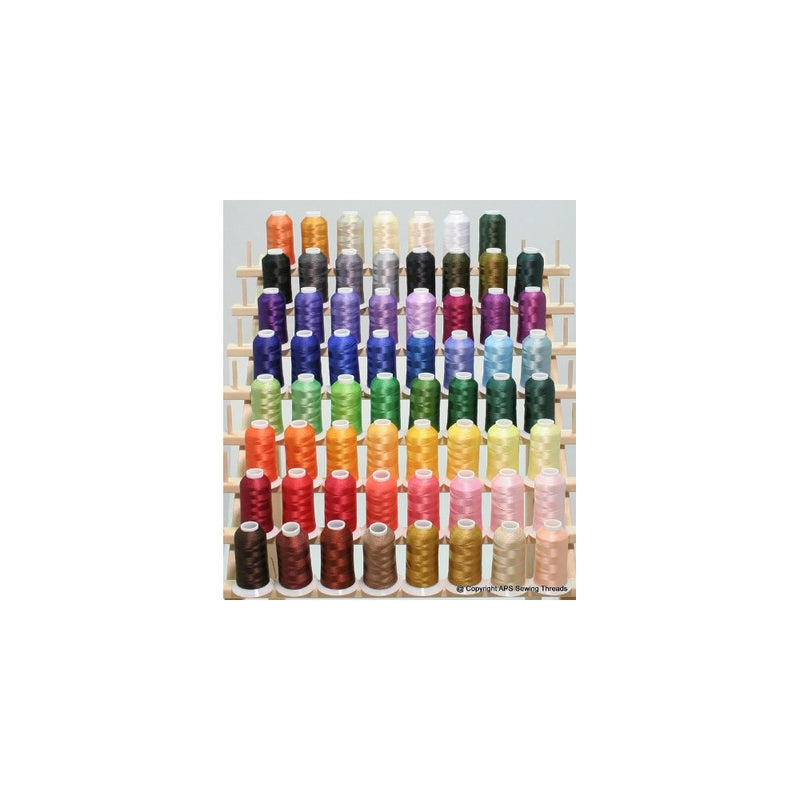 ThreadNanny New Brother 63 Colors Embroidery Thread Set 1100yards 40wt Polyester Threads from