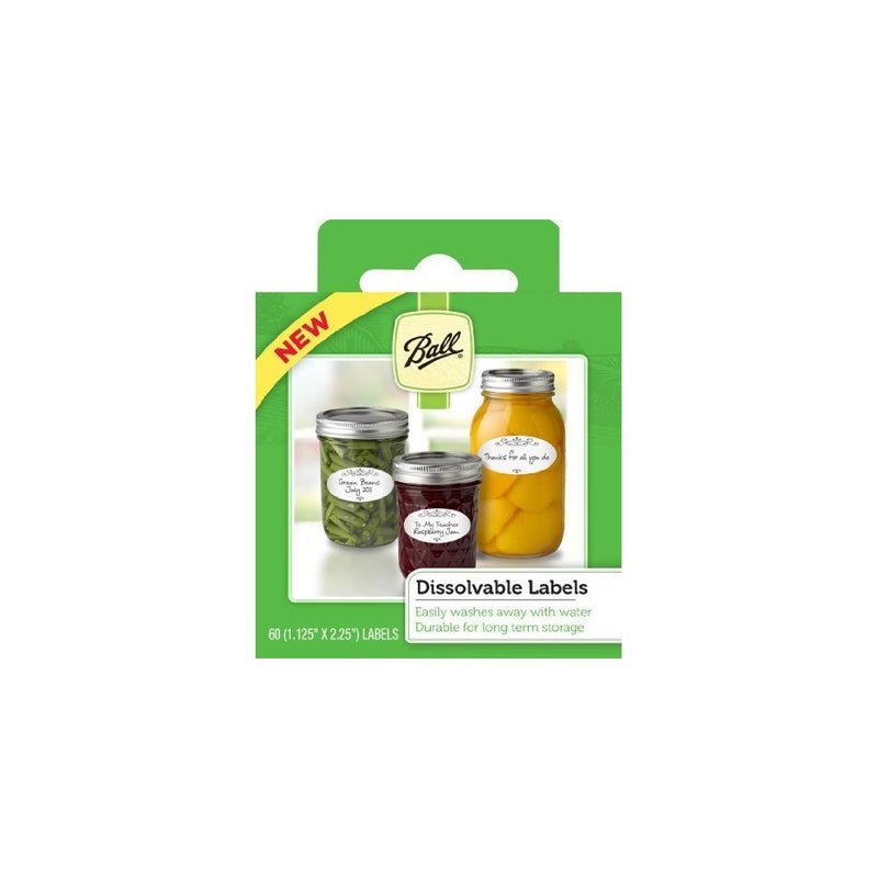 Ball Dissolvable Canning Labels, 60 Count (Pack of 2)