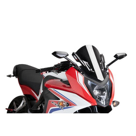 14-18 HONDA CBR650F: Puig Racing Windscreen (BLACK)