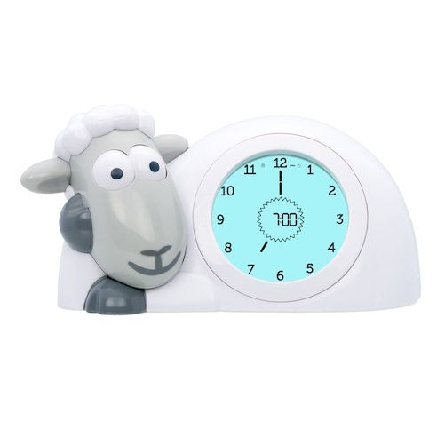 Zazu Kids Sam Sleep Trainer Alarm Clock and Nightlight (Grey)