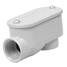 Taymac RSLB075 Threaded SLB Type Service Entrance Elbow, Die Cast Aluminum, Cover, 3/4-Inch