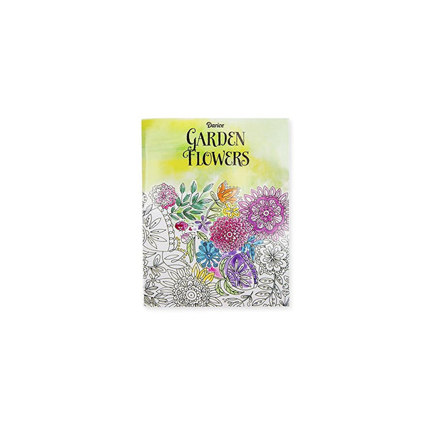 Darice Garden Flower Theme Coloring Books for Adults