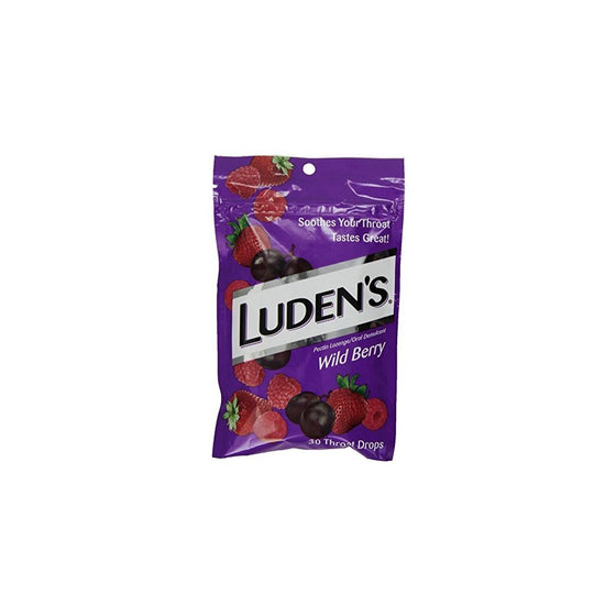 Luden's Throat Drops Wild Berry Assortment 30 ea (Pack of 12)