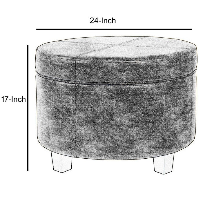 Faux Leather Upholstered Wooden Ottoman with Lift Off Lid Storage, Brown
