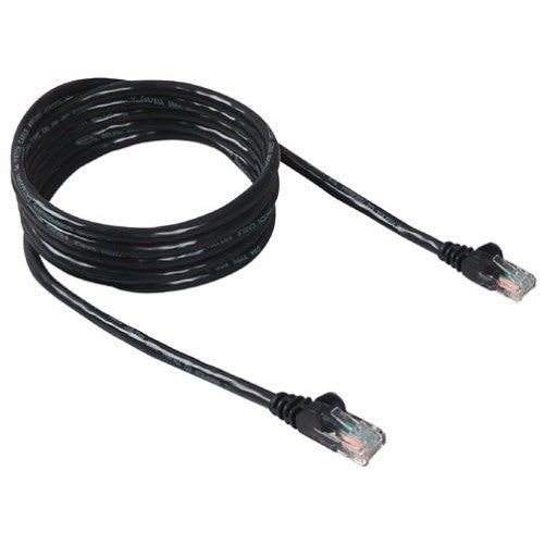 Belkin A3L791-10-BLK-S CAT5EPatch Cord Snagless, Black - 10ft