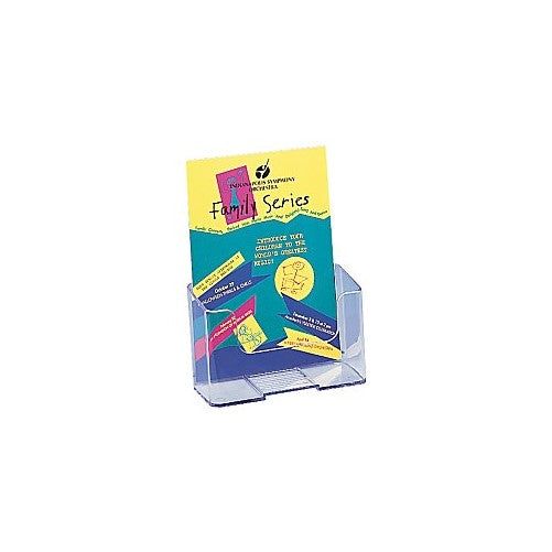 deflecto 74901 DocuHolder for Countertop or Wall Mount Use, 6 1/2w x 3 3/4d x 7 3/4h, Clear