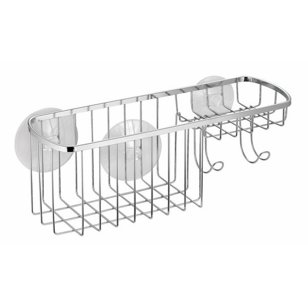 InterDesign Suction, Combo Basket, Polished Stainless Steel