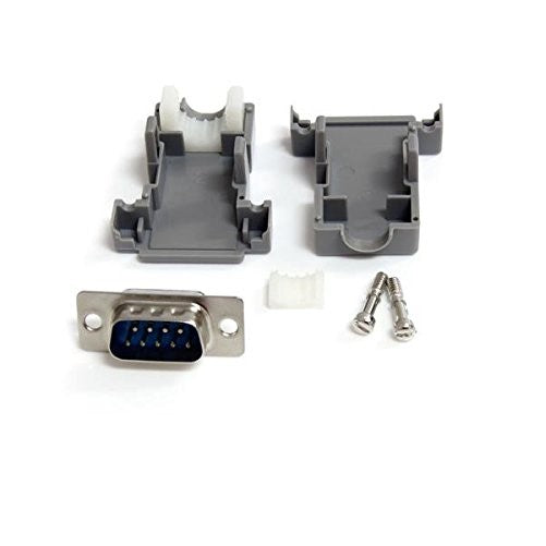 StarTech.com Assembled DB9 Male Solder D-SUB Connector with Plastic Backshell (C9PSM)