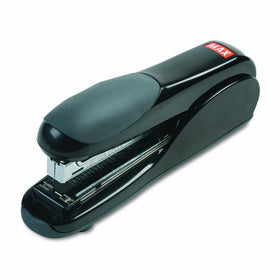 Max Flat-Clinch Black Standard Stapler with 30 Sheet Capacity (HD-50DFBK)