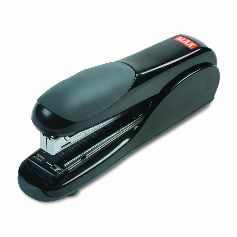 Max Flat-Clinch Black Standard Stapler with 30 Sheet Capacity (HD-50DFBK)