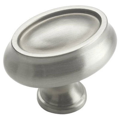Amerock BP26127-G10 Manor Knob 1-by-1/2-Inch, Satin Nickel