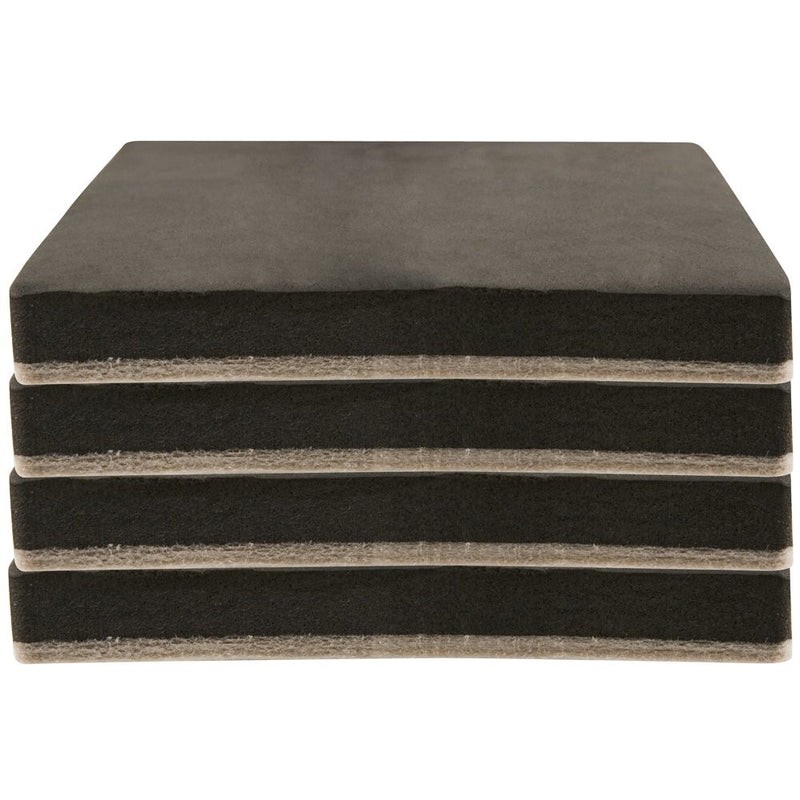Reusable Heavy Furniture Movers for Hard Surfaces – Move Heavy Furniture Quickly and Easily with Furniture Sliders by SuperSliders, 5” Square (4 Pieces)