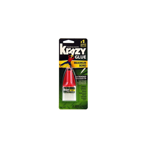 Krazy Glue KG48348MR Maximum Bond Krazy Glue, 0.18 oz. Extra Strong, Durable, Precision Tip