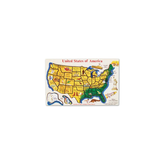 Melissa & Doug USA Map Wooden Puzzle (45 pcs)