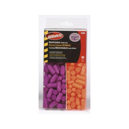 3M 92059-80025T Disposable Earplugs, 80-Pair