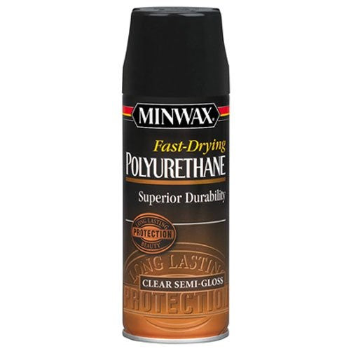 Minwax 33055000 Fast-Drying Polyurethane Aerosol, 11.5 ounce, Semi-Gloss