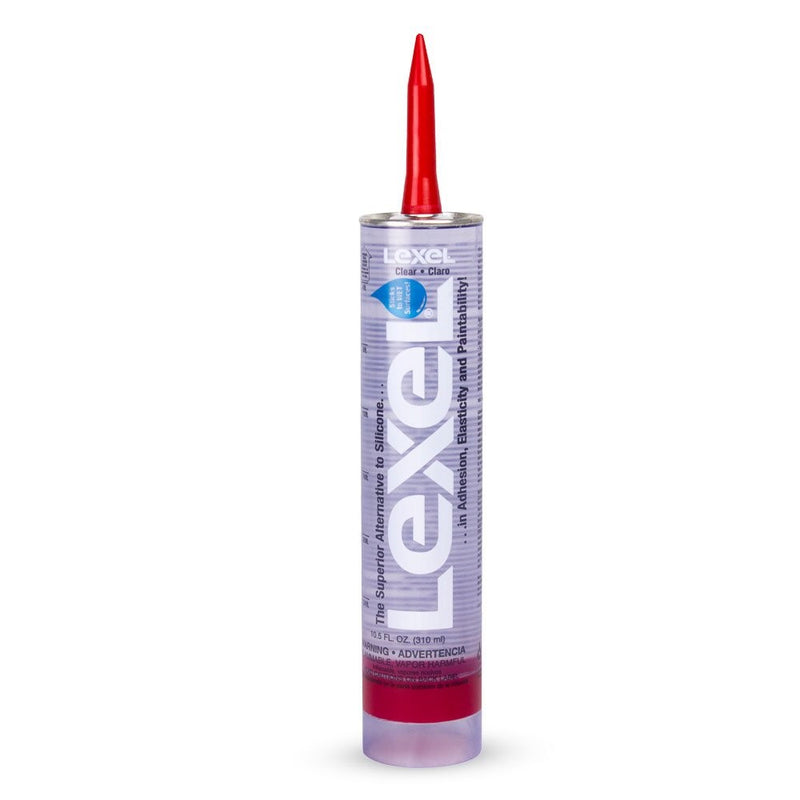 Sashco 13010 10.5oz Sashco Sealants Clear Lexel Adhesive Caulk, 10.5-Ounce