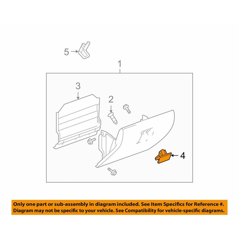 GENERAL MOTORS 89042044 HANDLE ASMI P COMPT DR LAT REL EBONY