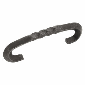 Hickory Hardware PA1323-BI Charleston Blacksmith Cabinet Pull, 3-Inch, Black Iron