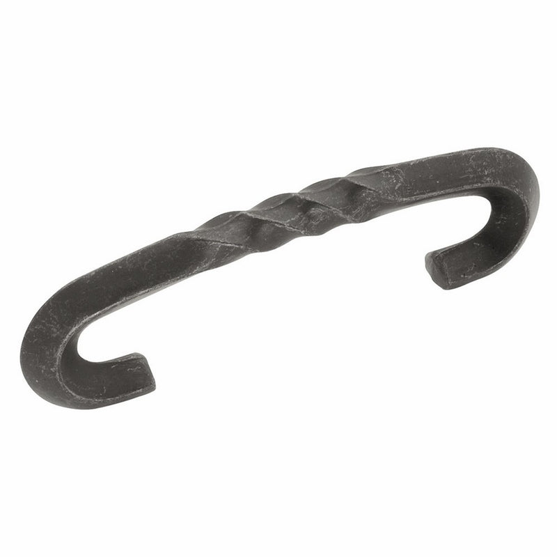 Hickory Hardware PA1323-BI Charleston Blacksmith Cabinet Pull, 3-Inch, Black Iron