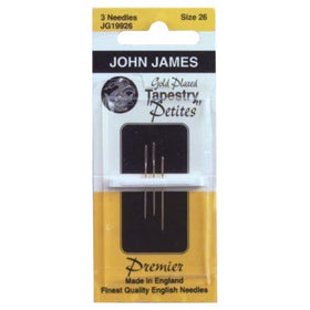 Colonial Needle Gold Tapestry Petites Hand Needles, Size 26, 3-Pack