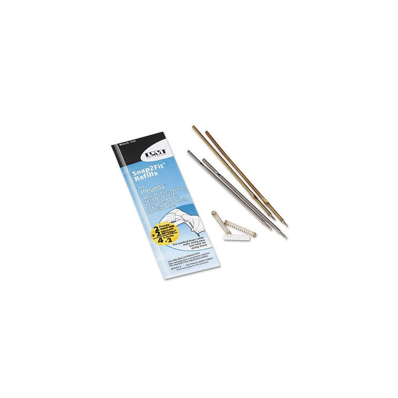 PM Company Aluminum Counter Pen Refill, Medium Point, Black Ink (PMC05073)
