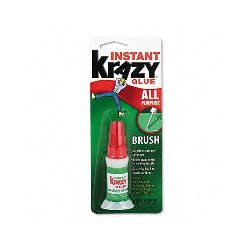 Instant KG92548R Krazy Glue Brush-On Formula with All-Purpose Brush