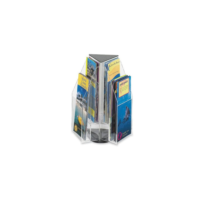 Safco Products 5697CL Reveal Table Top Literature Display, 6 Pamphlet, Clear