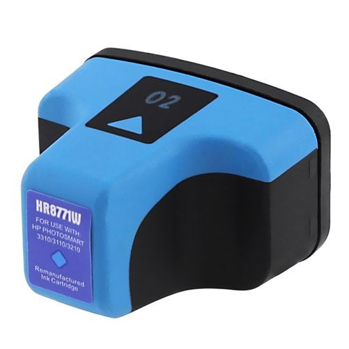 Remanufactured Cyan Ink Cartridge for HP 02 (C8771WN)