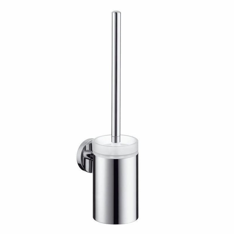 Hansgrohe 40522820 S and E Toilet Brush with Holder, Brushed Nickel