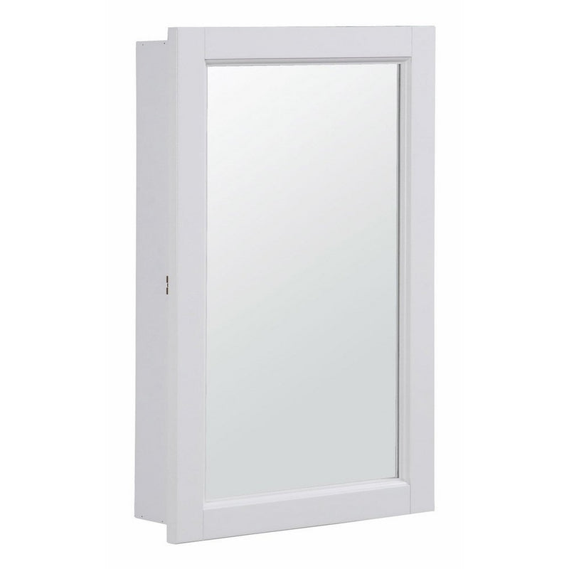 Design House 590505 16x26 Concord Ready-To-Assemble Single Door Medicine Cabinet, White