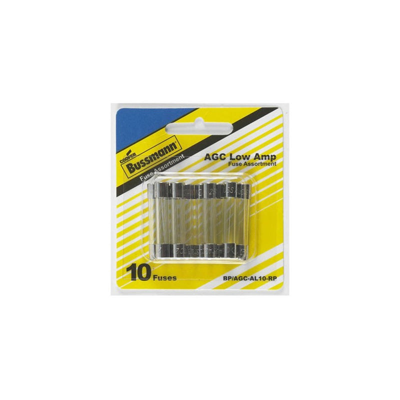 COOPER BUSSMANN BP-AGC-AL10-RP 10PC Low Amp Fuse