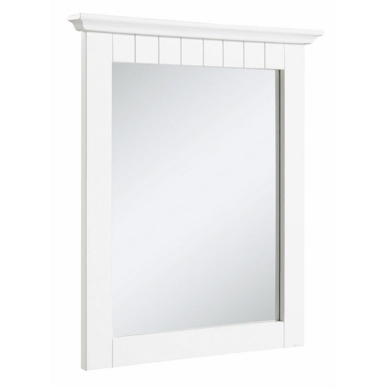 Design House 541581 Cottage Ready-To-Assemble 21x24-Inch Mirror, White